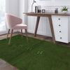 Overdyed Area Rug Handmade Green Geometric 2x4 ft