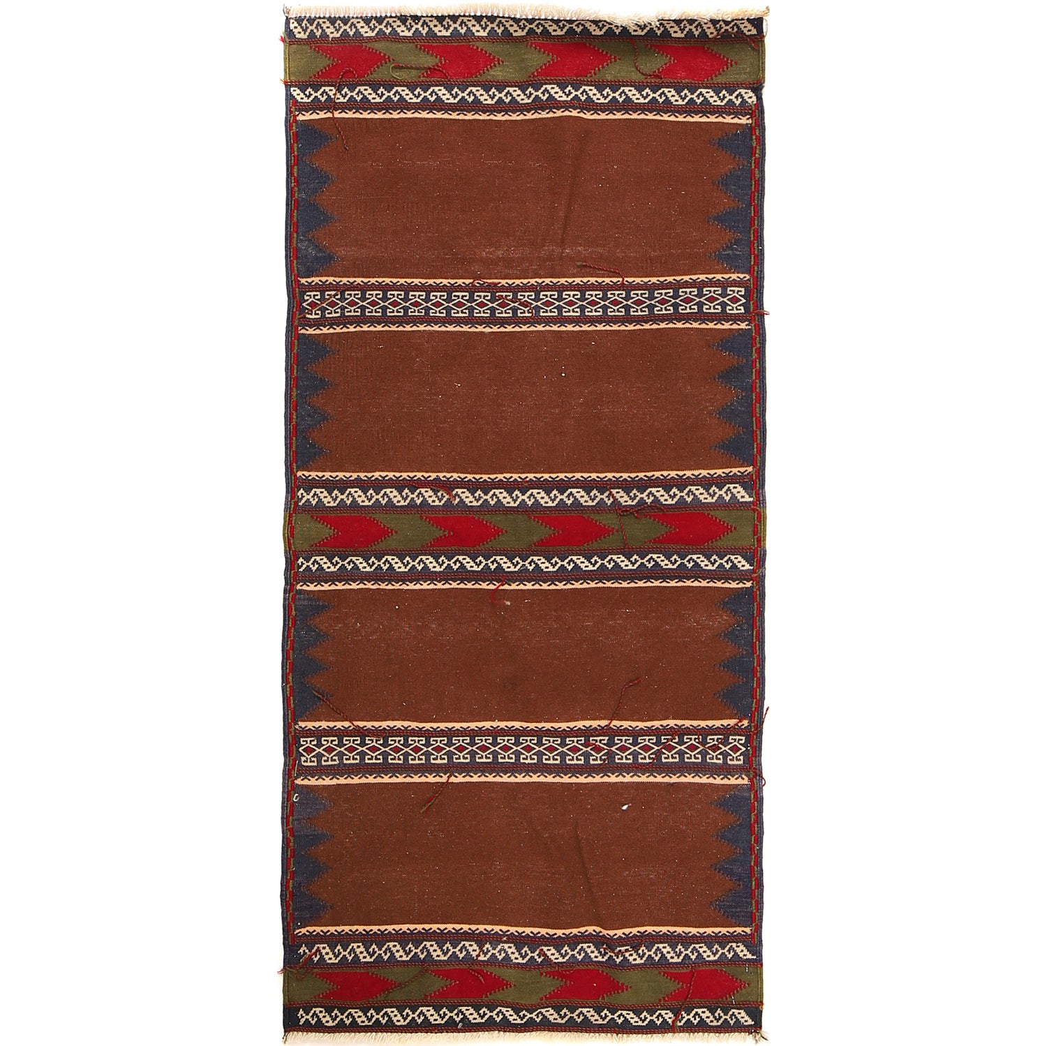 Table Sheet Runner Handmade Brown Curvilinear 5' Runner