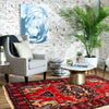 Baluchi Rug Handmade Multi Geometric 2x4 ft