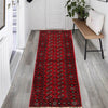 Bokhara Rug Handmade Vibrant Red Medallion 6' Runner