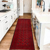 Bokhara Rug Handmade Vibrant Red Medallion 6' Runner