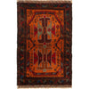 Baluchi Rug Handmade Multi Geometric 3x5 ft