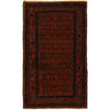 Baluchi Rug Handmade Orange Geometric 4x6 ft