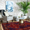 Baluchi Rug Handmade Multi Geometric 4x7 ft