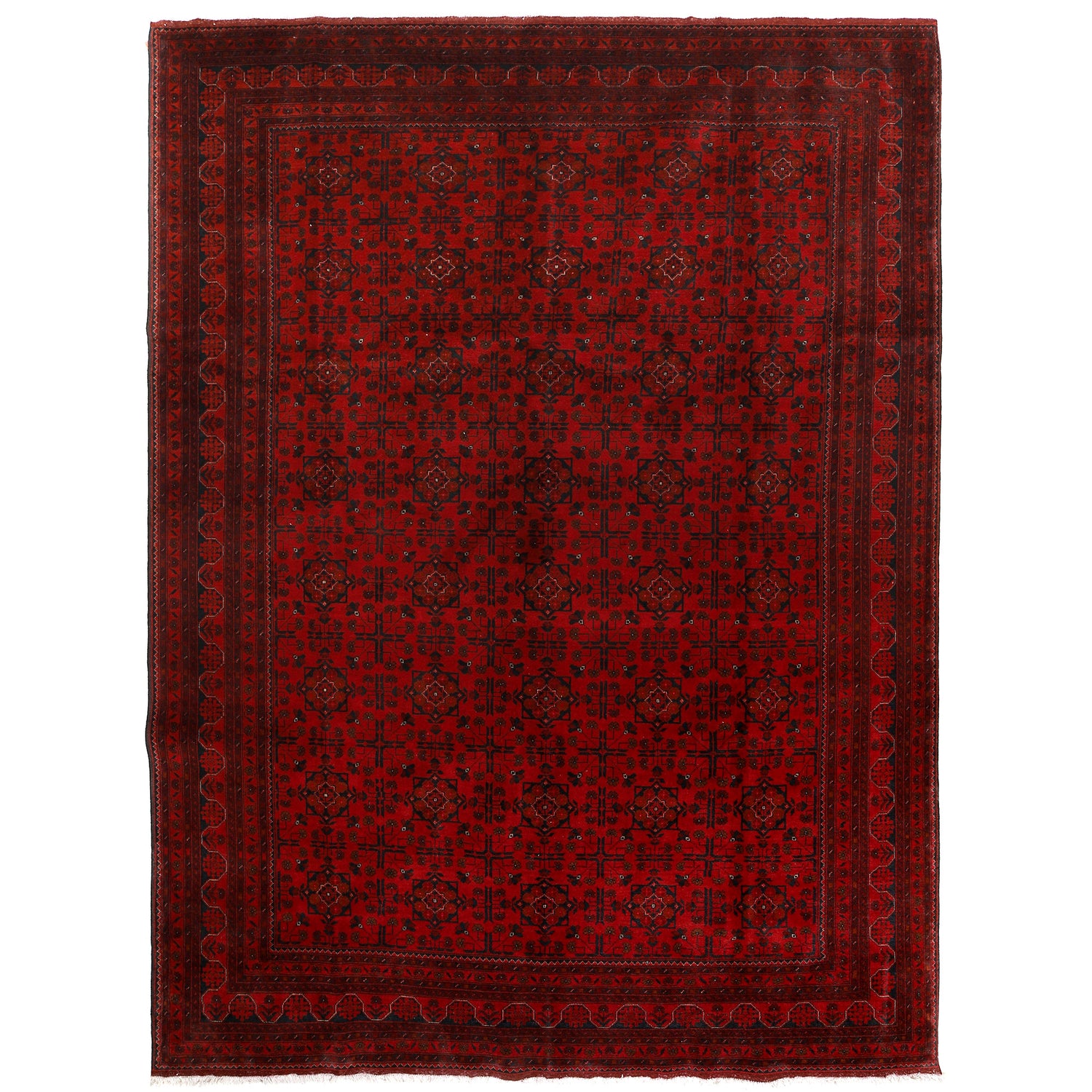 Khal Mohammadi Rug Handmade Red 9x12 ft