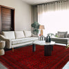 Khal Mohammadi Rug Handmade Red 9x12 ft