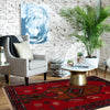 Baluchi Rug Handmade Multi Geometric 2x4 ft