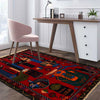Baluchi Rug Handmade Red Geometric 3x5 ft
