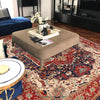 Hand-Knotted Multi Medallion Heriz Area Rug – 8' 0" x 9' 9" ft (245 x 297 cm) | SKU: R24270