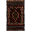 Baluchi Rug Handmade Multi Geometric 3x5 ft