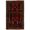 Baluchi Rug Handmade Multi Prayer Design 3x5 ft