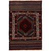 Baluchi Rug Handmade Multi Geometric 3x5 ft