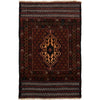 Baluchi Rug Handmade Multi Geometric 3x5 ft