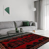 Baluchi Rug Handmade Multi Geometric 3x5 ft