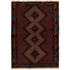 Baluchi Rug Handmade Multi Geometric 2x4 ft