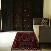 Baluchi Rug Handmade Red Prayer Design 3x5 ft