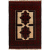 Baluchi Rug Handmade Multi Floral 2x4 ft
