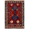 Baluchi Rug Handmade Multi Geometric 2x4 ft