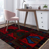 Baluchi Rug Handmade Red Geometric 2x4 ft