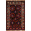 Baluchi Rug Handmade Multi Geometric 3x5 ft