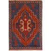 Baluchi Rug Handmade Space Blue Geometric 3x5 ft