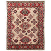 Kazak Rug Handmade Beige Medallion 4x7 ft