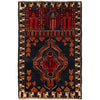 Baluchi Rug Handmade Multi Prayer Design 3x5 ft