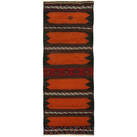 Table Sheet Runner Handmade Brown Curvilinear 6' Runner