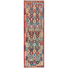 Handmade Multi Kilim Geometric 10' Runner