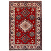 Kazak Rug Handmade Red Medallion 3x5 ft