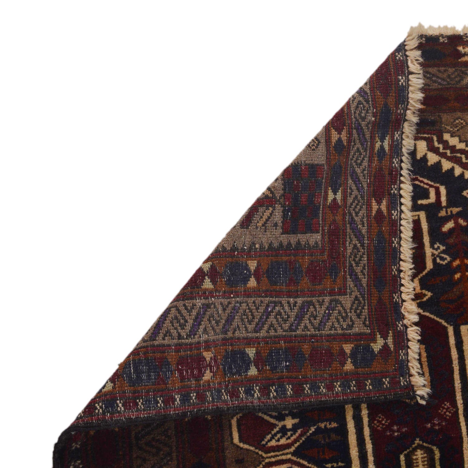 Baluchi Rug Handmade Multi Prayer Design 2x4 ft