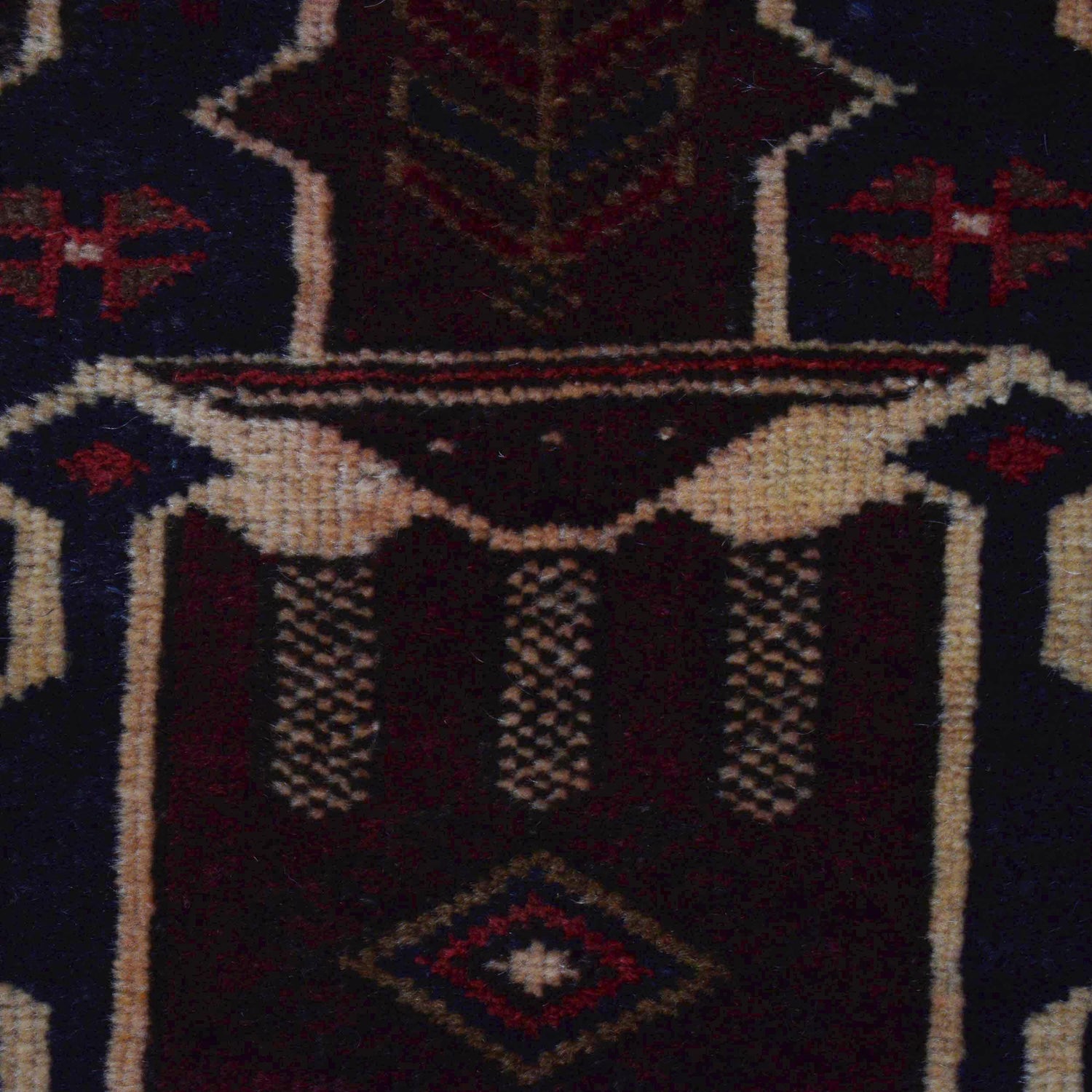 Baluchi Rug Handmade Multi Prayer Design 2x4 ft