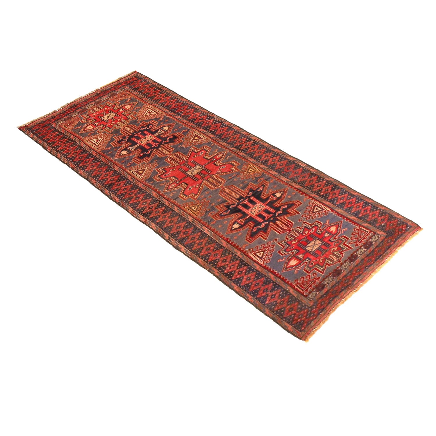 Barjasta Runner Handmade Multi Floral 6' ft Runner