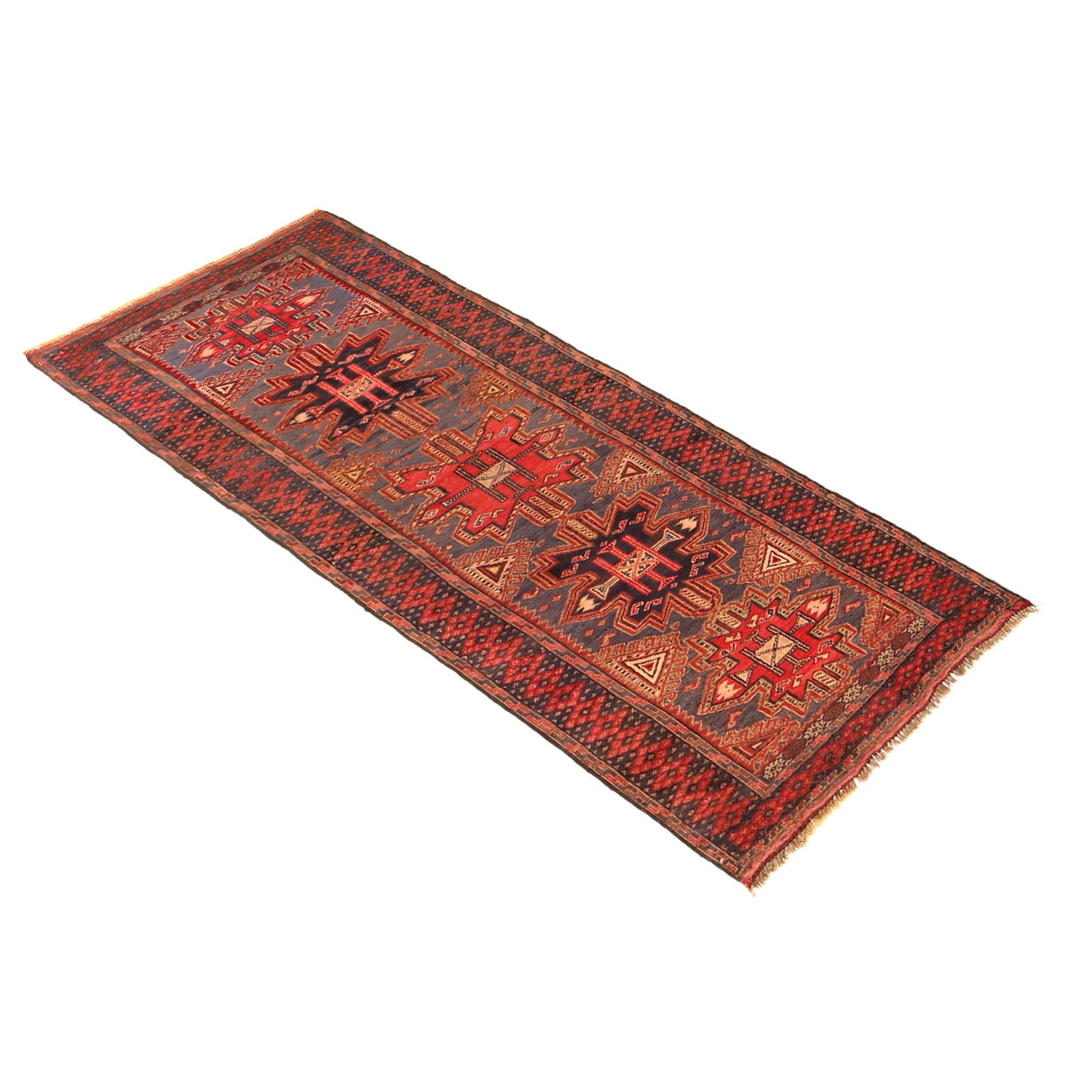 Barjasta Runner Handmade Multi Floral 6' ft Runner