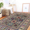 Kazak Rug Handmade Gray Medallion 4x7 ft