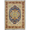 Heriz Area Rug Handmade Multi Medallion 4x6 ft