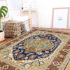 Heriz Area Rug Handmade Multi Medallion 4x6 ft