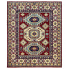 Kazak Rug Handmade Red Medallion 4x7 ft