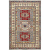 Kazak Rug Handmade Multi Medallion 4x6 ft