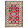 Kazak Rug Handmade Red Medallion 4x6 ft
