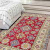 Kazak Rug Handmade Red Medallion 4x6 ft