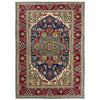 Heriz Area Rug Handmade Multi Medallion 4x6 ft