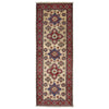 Kazak Rug Handmade Beige Medallion 5' Runner