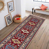 Kazak Rug Handmade Red Medallion 5' Runner