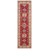 Kazak Rug Handmade Red Medallion 10' Runner