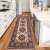 Kazak Rug Handmade Beige Medallion 6' Runner