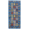 Bakhtiar Runner Rug Handmade Blue Floral 6' Runner