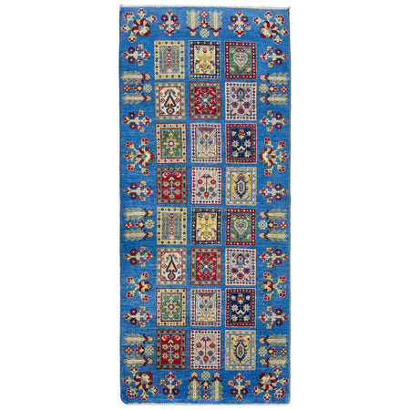 Bakhtiar Runner Rug Handmade Blue Floral 6' Runner