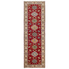 Kazak Rug Handmade Red Medallion 10' Runner
