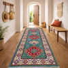 Kazak Rug Handmade Blue Medallion 6' Runner